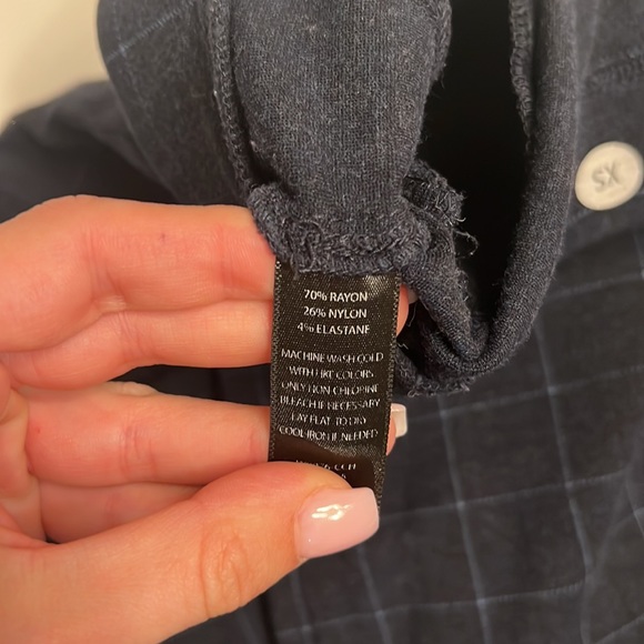 Betabrand plaid boot cut pull on yoga dress pants - Picture 5 of 5